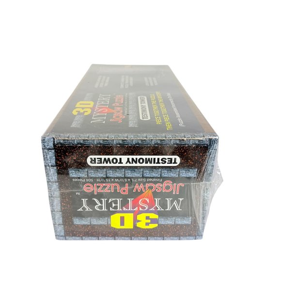 Crime Murder Mystery Game VTG 1994 3D Jigsaw Puzzle Testimony Tower Board Game - Picture 9 of 11